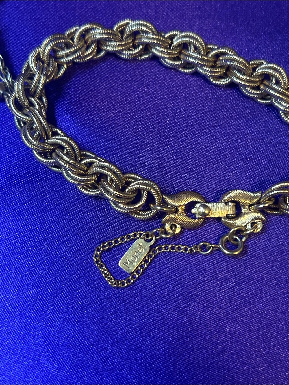 Monet Bolero Lariat Gold-Tone Filigree Drop Pendant Necklace and Bracelet Set - Picture 7 of 8